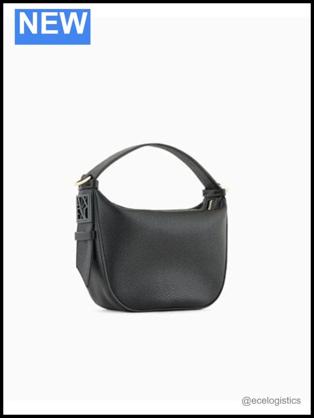 Armani Exchange Susie Soft Hobo Small Bag with Cotton Blend Fabric